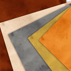 Puede incluir: Dise&ntilde;o geom&eacute;trico abstracto con cinco cuadrados superpuestos en tonos de marr&oacute;n, beige, gris, amarillo y naranja. Los cuadrados est&aacute;n dispuestos en diagonal, creando una sensaci&oacute;n de profundidad y movimiento.
