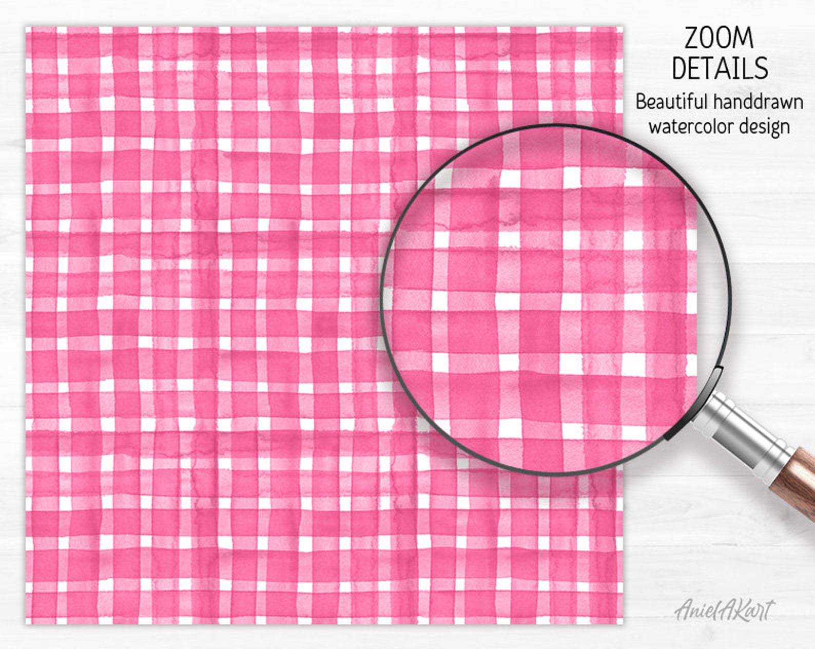 Pink Seamless Pattern Watercolor Polka Dot Pink Digital Paper Pack ...