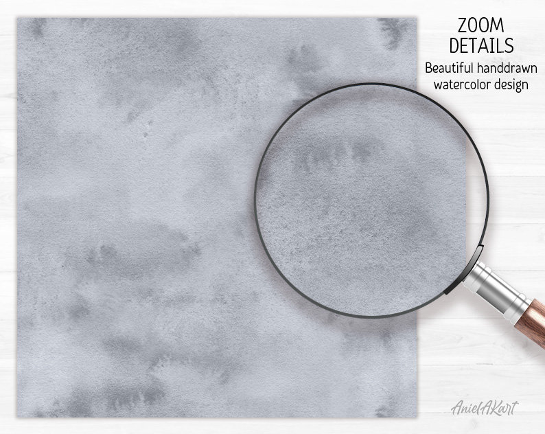 Grey Watercolor Background Grey Tones Digital Paper Pack - Etsy