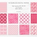 Valentine Day Digital Paper Pack Watercolor Love Seamless Pattern ...