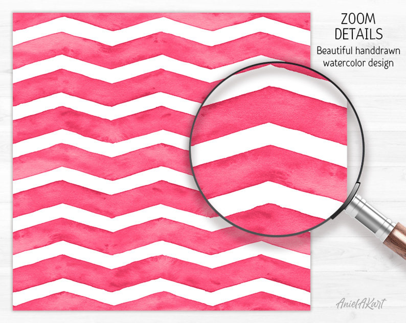 Bright Pink Digital Paper Pack Watercolor Confetti Seamless Pattern ...