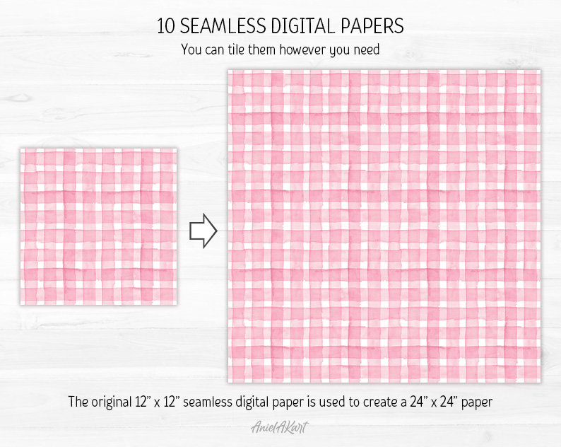 Blush Pink Seamless Pattern Watercolor Polka Dot Digital Paper Pack ...