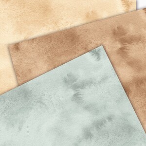 Watercolor Boho Tones Digital Paper Pack Neutral Earthy Boho Seamless ...
