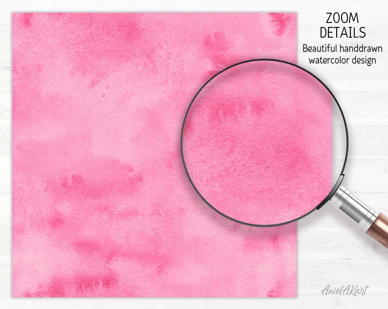Rose Watercolor Background Blush Ombre Digital Paper Pack Seamless ...