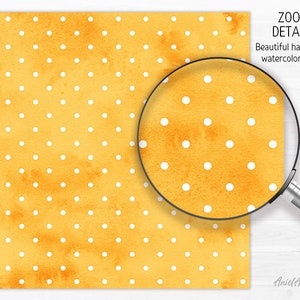 Watercolor Autumn Digital Paper Pack Cozy Fall Seamless Pattern Polka ...