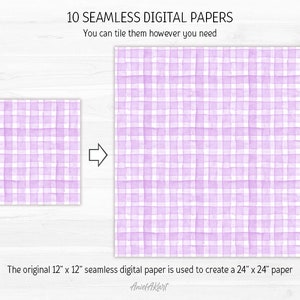 Wisteria Purple Watercolor Polka Dot Digital Paper Pack Seamless ...