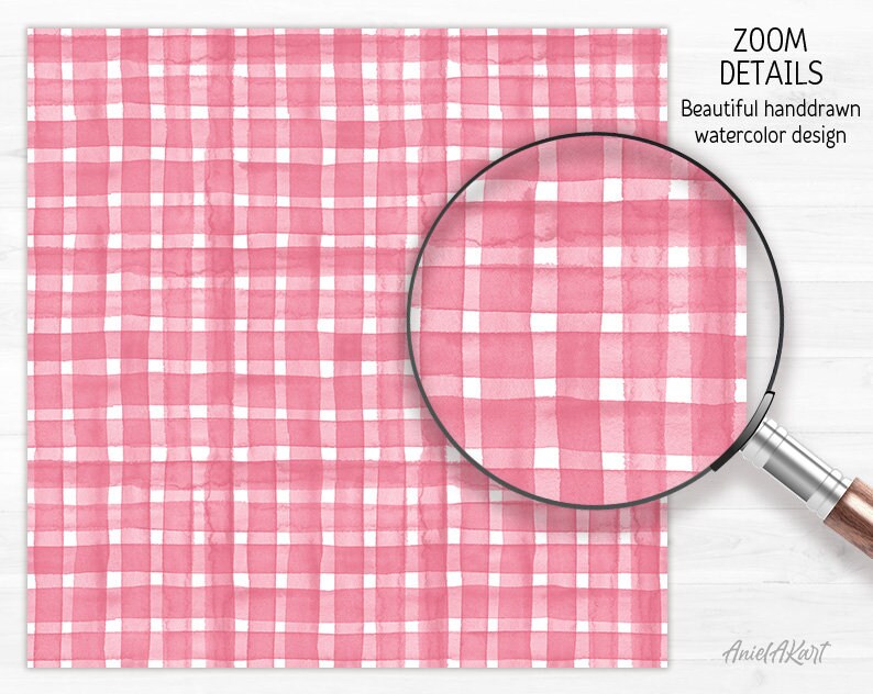 Dusty Rose Seamless Pattern Watercolor Polka Dot Digital Paper Pack ...