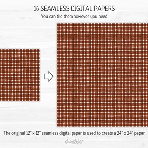 Watercolor Autumn Digital Paper Pack Cozy Fall Seamless Pattern Polka ...