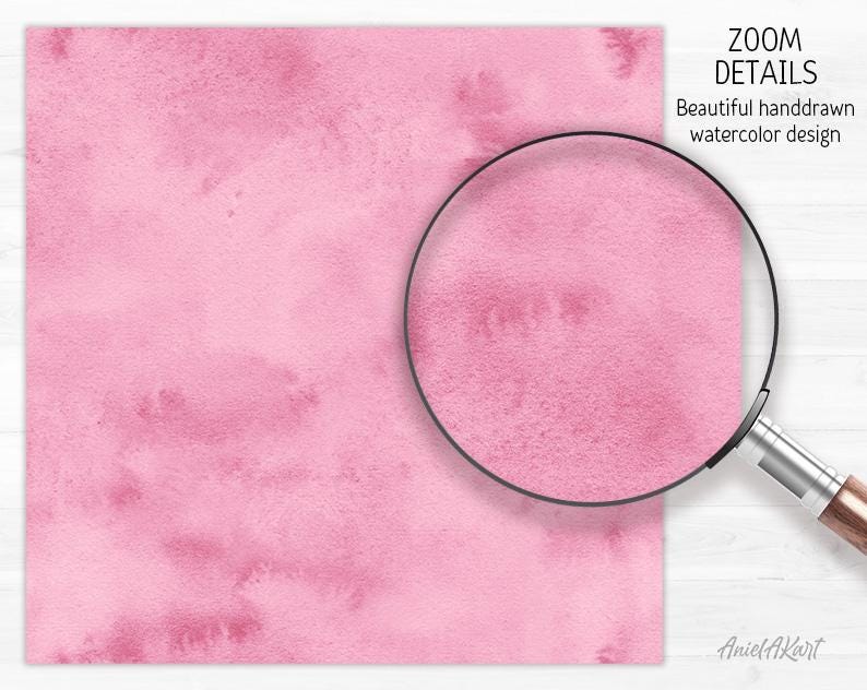 Baby Girl Digital Paper Pack Watercolor Blush Pink Tones Pastel ...