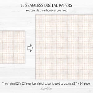 Neutral Boho Digital Paper Pack Watercolor Light Beige Seamless Pattern ...