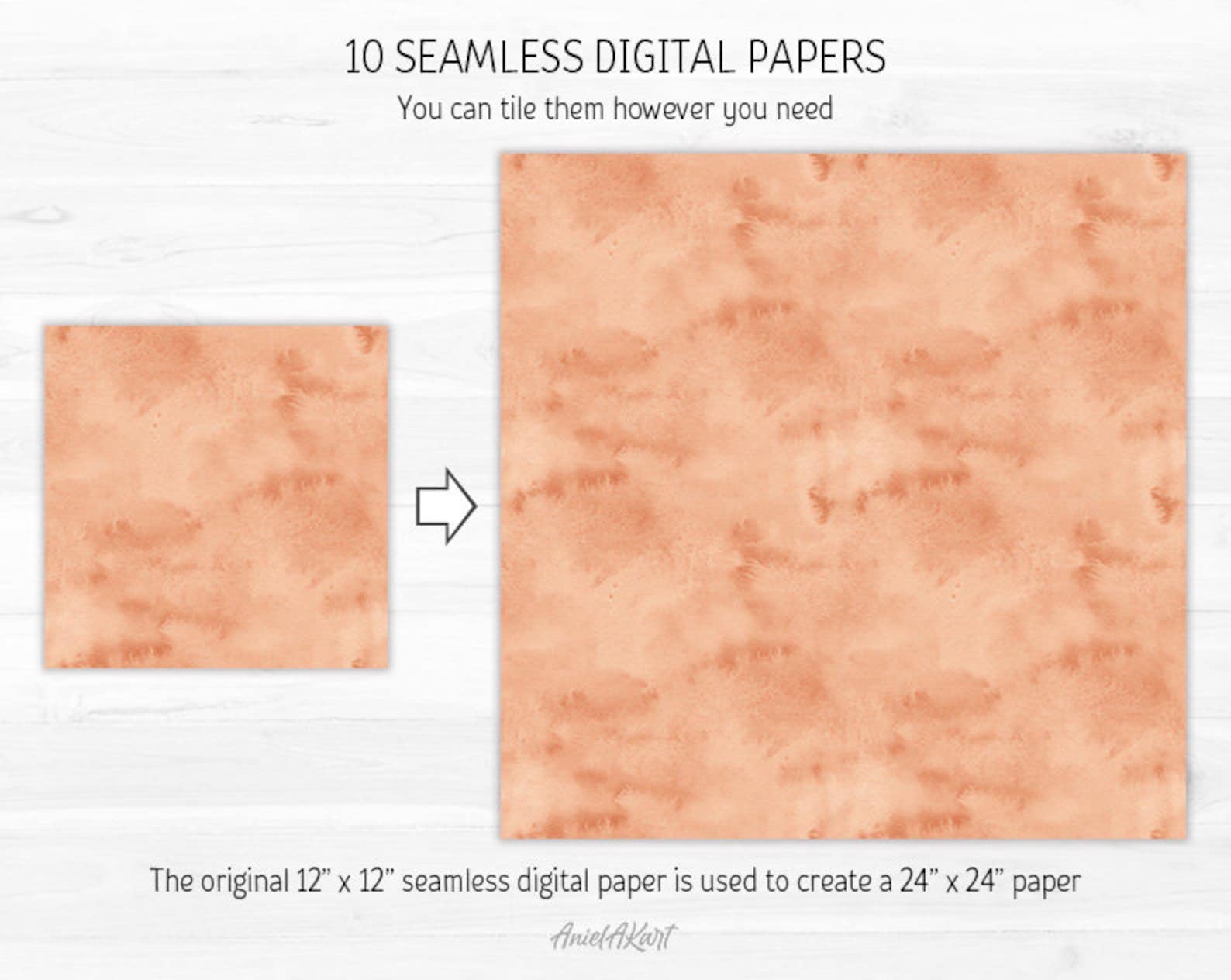 Watercolor Boho Tones Digital Paper Pack Neutral Earthy Boho Seamless ...