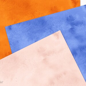 90 Watercolor Texture Digital Paper Pack Bundle Rainbow Background ...
