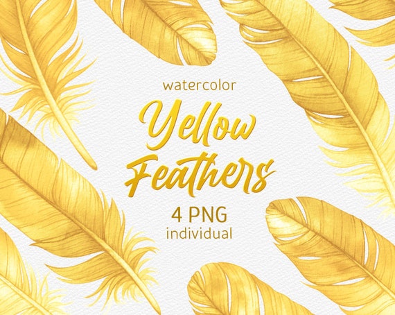 Free Neon Yellow and Neon Green Feathers for Digital Scrapbooking