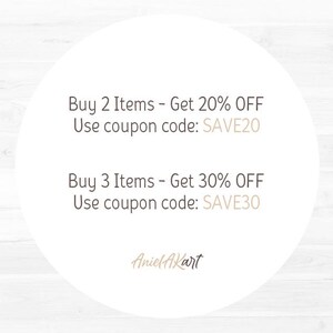 Puede incluir: C&iacute;rculo blanco con el texto: "Compra 2 art&iacute;culos - Obt&eacute;n un 20% de descuento Usa el c&oacute;digo de cup&oacute;n: SAVE20 Compra 3 art&iacute;culos - Obt&eacute;n un 30% de descuento Usa el c&oacute;digo de cup&oacute;n: SAVE30 Aniel AKart"