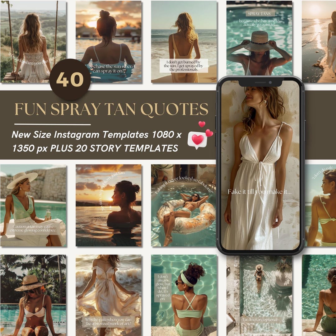 40 Spray Tan Quotes Instagram Templates Spray Tanning Canva Templates 40-spray-tan-quotes-instagram-templates-spray-tanning-canva-templates