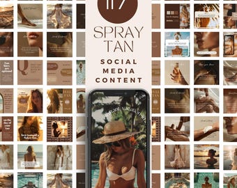 Spray Tan Instagram Vorlagen | Sonnenstudio Social Media Content (117)