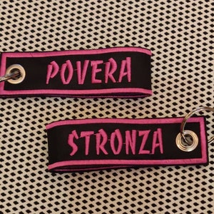 Portachiavi "POVERA STRONZA"