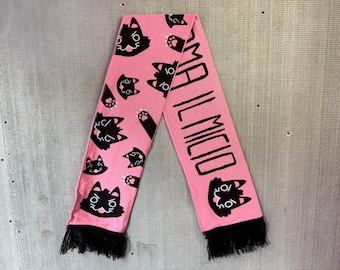 Hates Macho Loves Kitty - Double Cotton Scarf