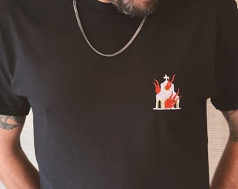 Church Embroidered T-shirt