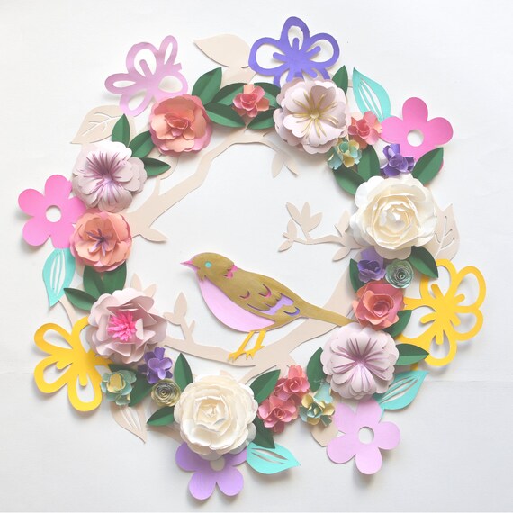 Paper flowers VIDEO SVG PDF Silhouette Studio Etsy