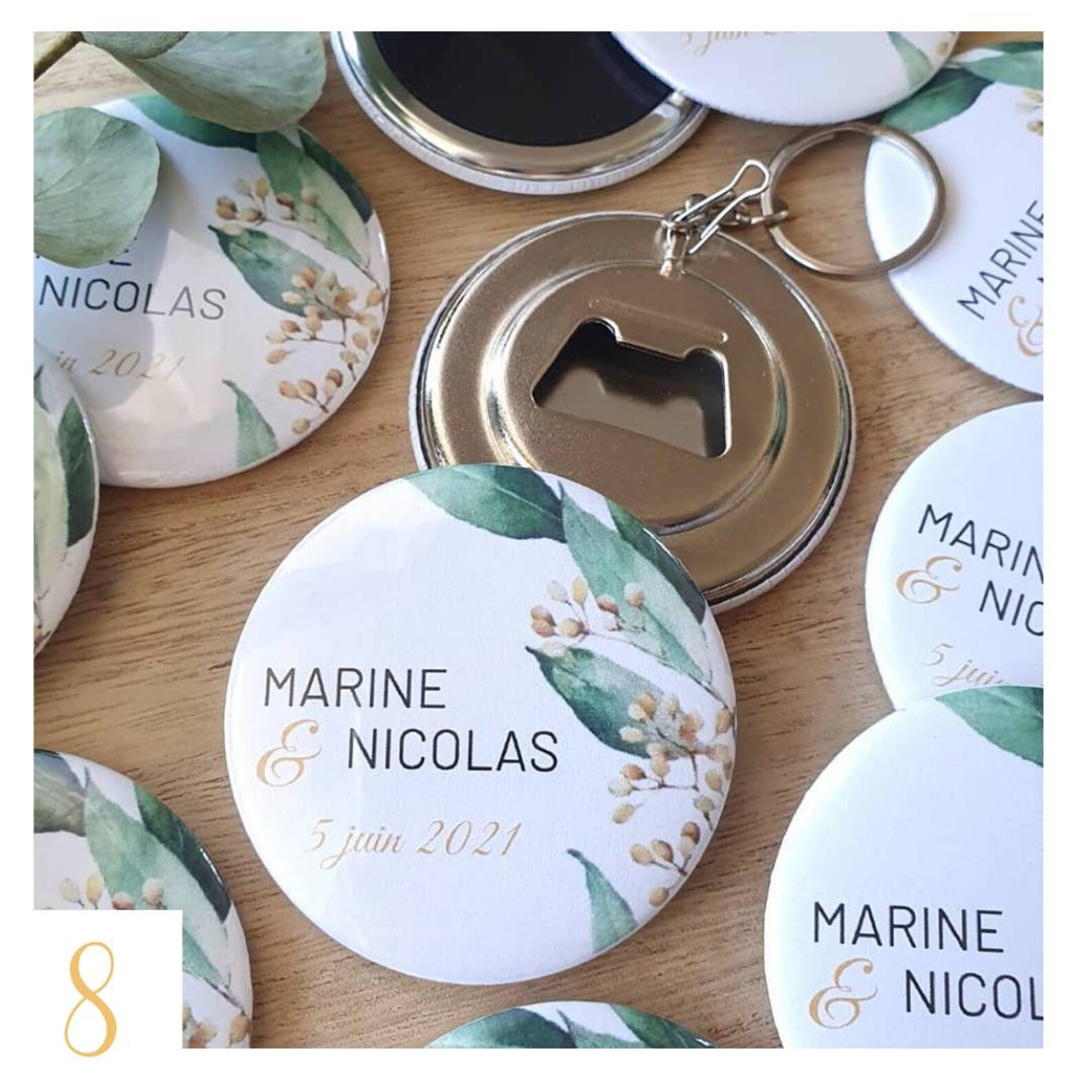 Mariage Cadeaux invités personnalisé / porteclés Etsy