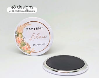 Personalized Baptism Magnet - Original and Practical Baptism and Communion Guest Favor - Baptism Fridge Magnet for a Girl or Boy