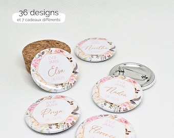 Insignia de despedida de soltera, imán, espejo, llavero, abrebotellas, accesorio personalizado para novia/futura novia, regalos, despedida de soltera, dama de honor, vela