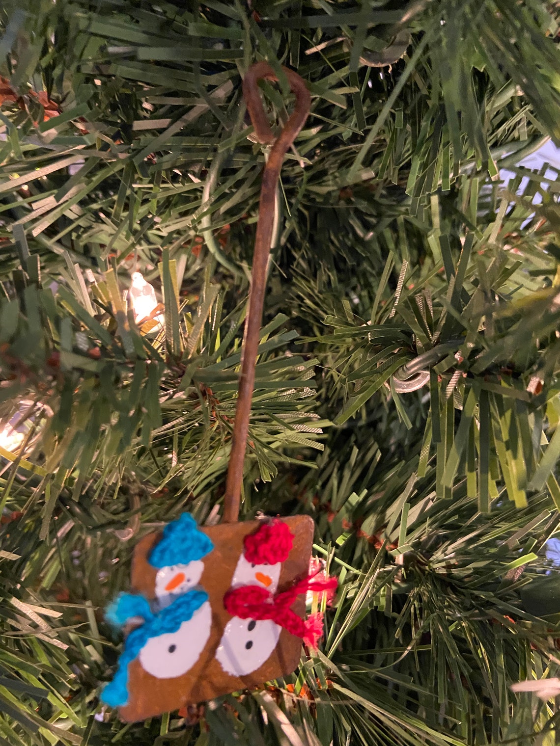 Hand Painted Snow Shovel Christmas Ornament Etsy