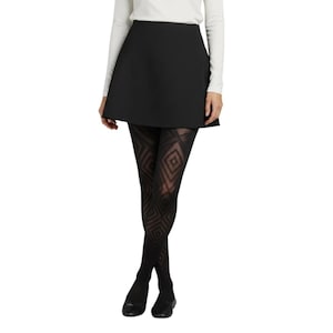 Chevron Weave Pattern Tights