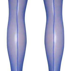 Stiletto Seam & Heel Stockings (XL) 5 Colours (Made In Italy)