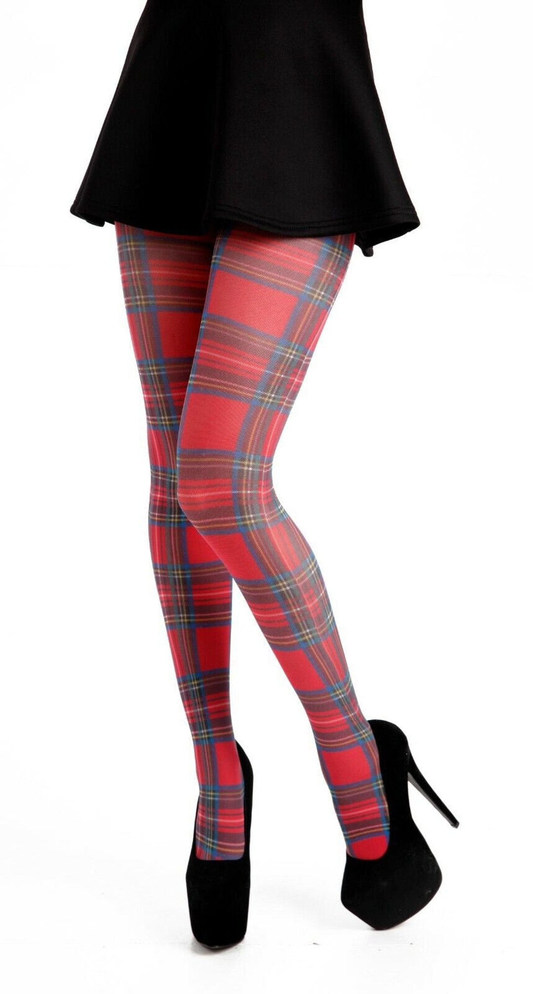 4 Styles of Scottish Tartan / Argyle Print Tights Available made in ...
