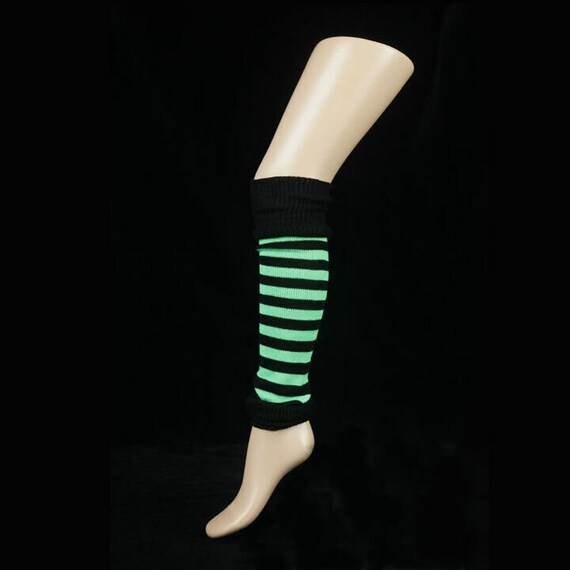 Girls Teen 80'S Dance Striped Leg Warmers Leg Warmers Etsy