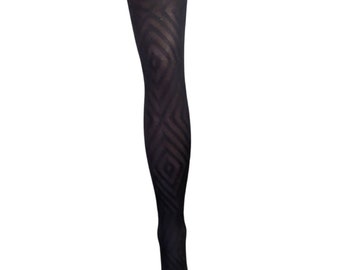 Chevron Weave Pattern Tights