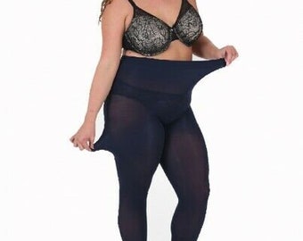 Italian 90 Denier Opaque Curvy Plus Size Tights (5 Colours / Sizes up to 5XL)