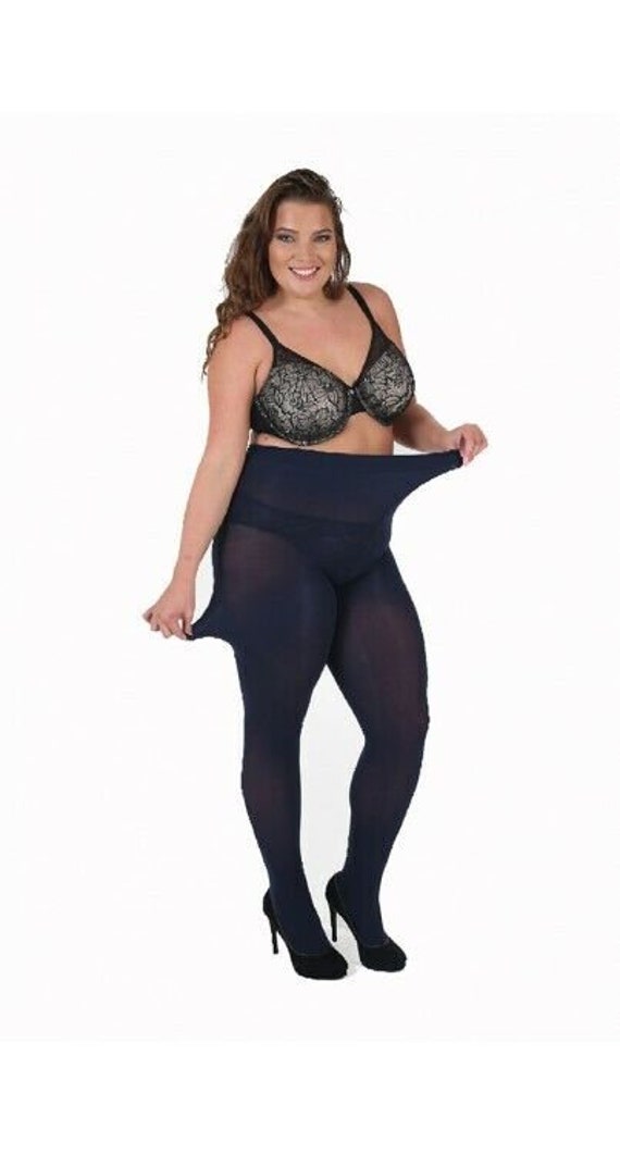 Italian 90 Denier Opaque Curvy Plus Size Tights 5 Colours / Sizes