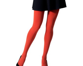 Silberne Beine 100 Denier blickdichte Strumpfhose (4 Größen / 32 Farben) Made in Italy