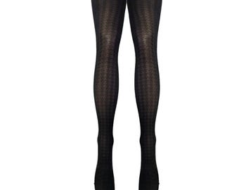Dogtooth Pattern Tights
