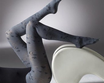 Silver Legs Marl Birdy Fashion Tights