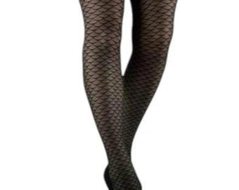 Mermaid Pattern Sheer Tights (Made In Italy) 4 Sizes Available