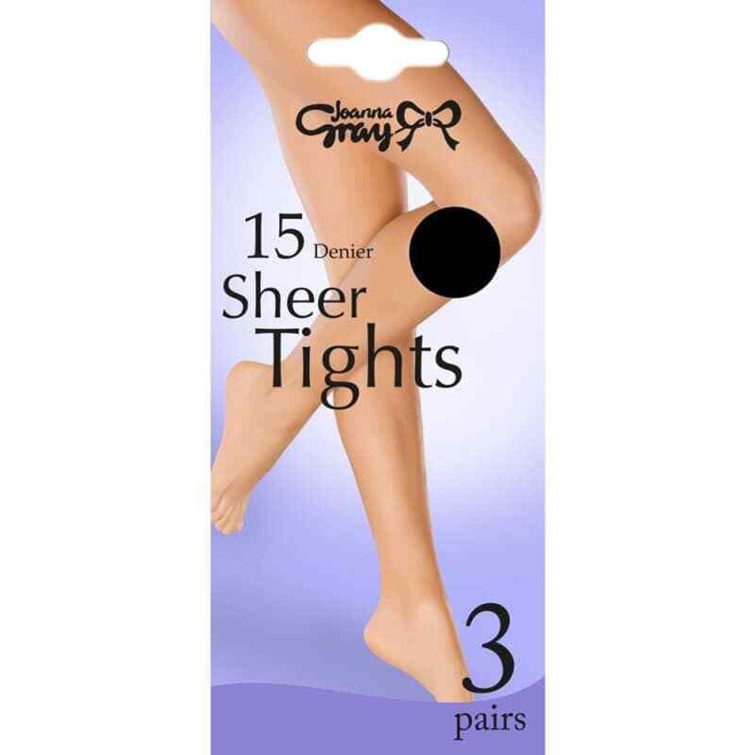 15 Denier Tights Everyday 12 Pairs by Joanna Grey Size M / L / Xl brand New  -  Canada