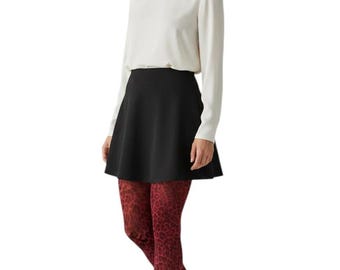Italian Leopard Print Tights - 40 Denier Microfiber (10 Colours)