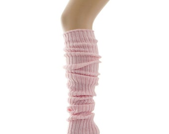 Stirrup Leg Warmers (90cm and 40cm)Soft Ribbed Sparkle Ballet & Dance(Made In UK)