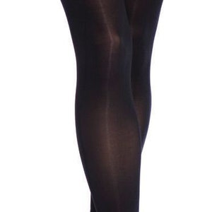 Silver Legs Italian 50 Denier Semi-Opaque Footless Tights (One Size) 36&quot; to 42&quot;