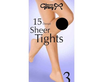 15 Denier Tights Everyday 6 Pairs by Joanna Grey Size M / L / Xl brand New  