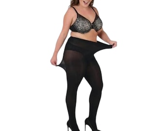 Collant opachi curvy taglie forti 90 denari (5 colori taglie