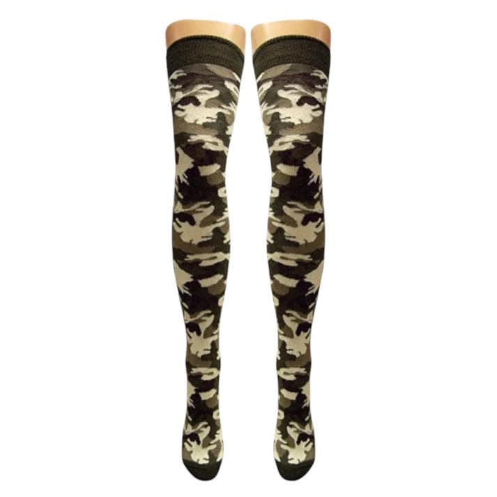 Camouflage Over Knee Socks (Made In Italy)