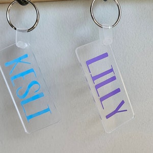Monogram Keychain, Personalized Keychain, Monogram, Keychain, Initials Keychain, Monogram Gift, Personalized Gift, Bridesmaid Gift, Gift Tag