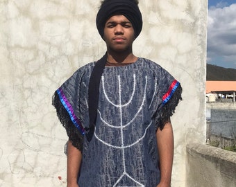 Stylized Camouflage Men’s Garment Hebrew Israelite Menorah Men’s Israelite Tunic Tabbard Ancient Apparel 3X 4X
