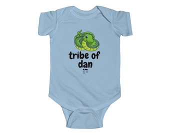 Tribe Of Dan Modern Hebrew Bodysuit Serpent Israelite Unisex Gift 100% Cotton Jersey Short-Sleeve Tee T-shirt Body suit Baby Infant Toddler