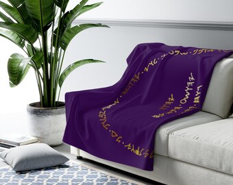Purple Gold The Powers Sherpa Blanket Ancient Paleo Hebrew Israelite Yhwh Hamashayach Holy Spirit Wisdom Torah Patriarchs 12 Tribes Yahawah